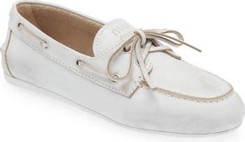 miu miu boat shoes|Miu Miu boots.